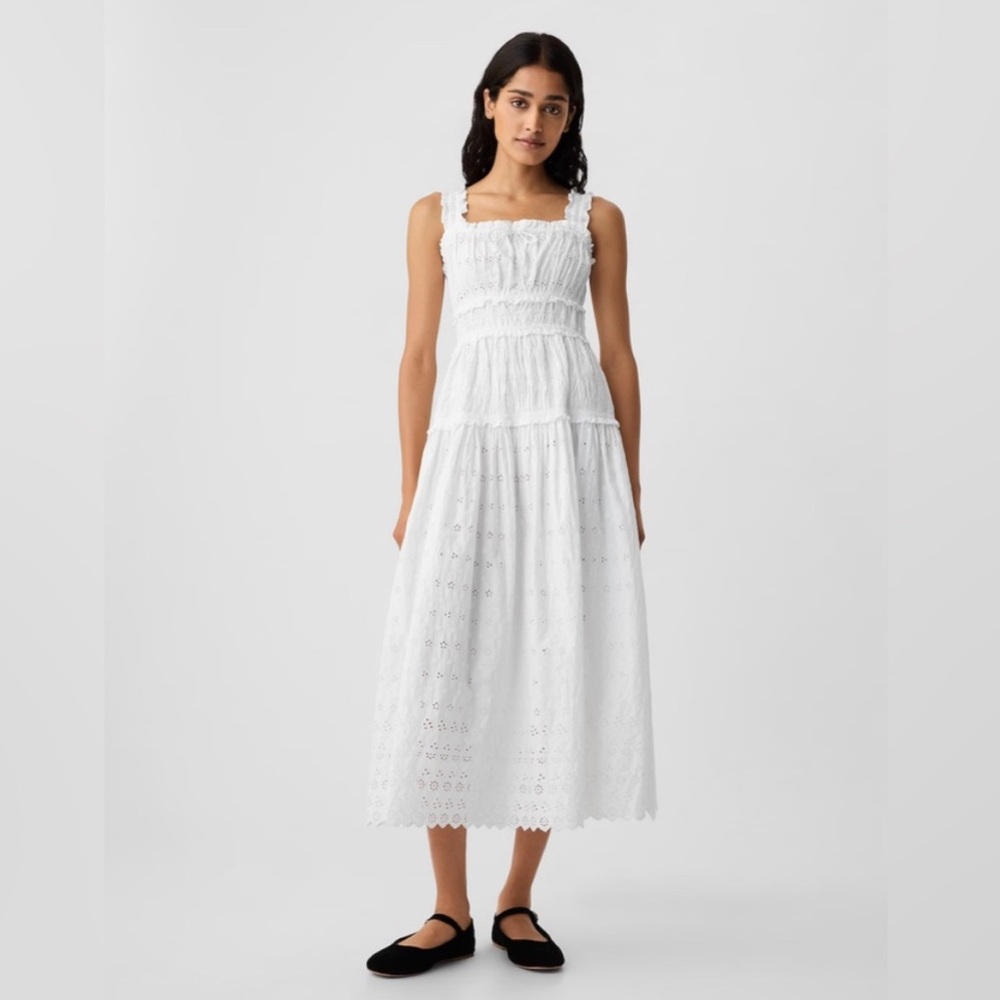 Gap x Doen Eyelet Midi Dress M